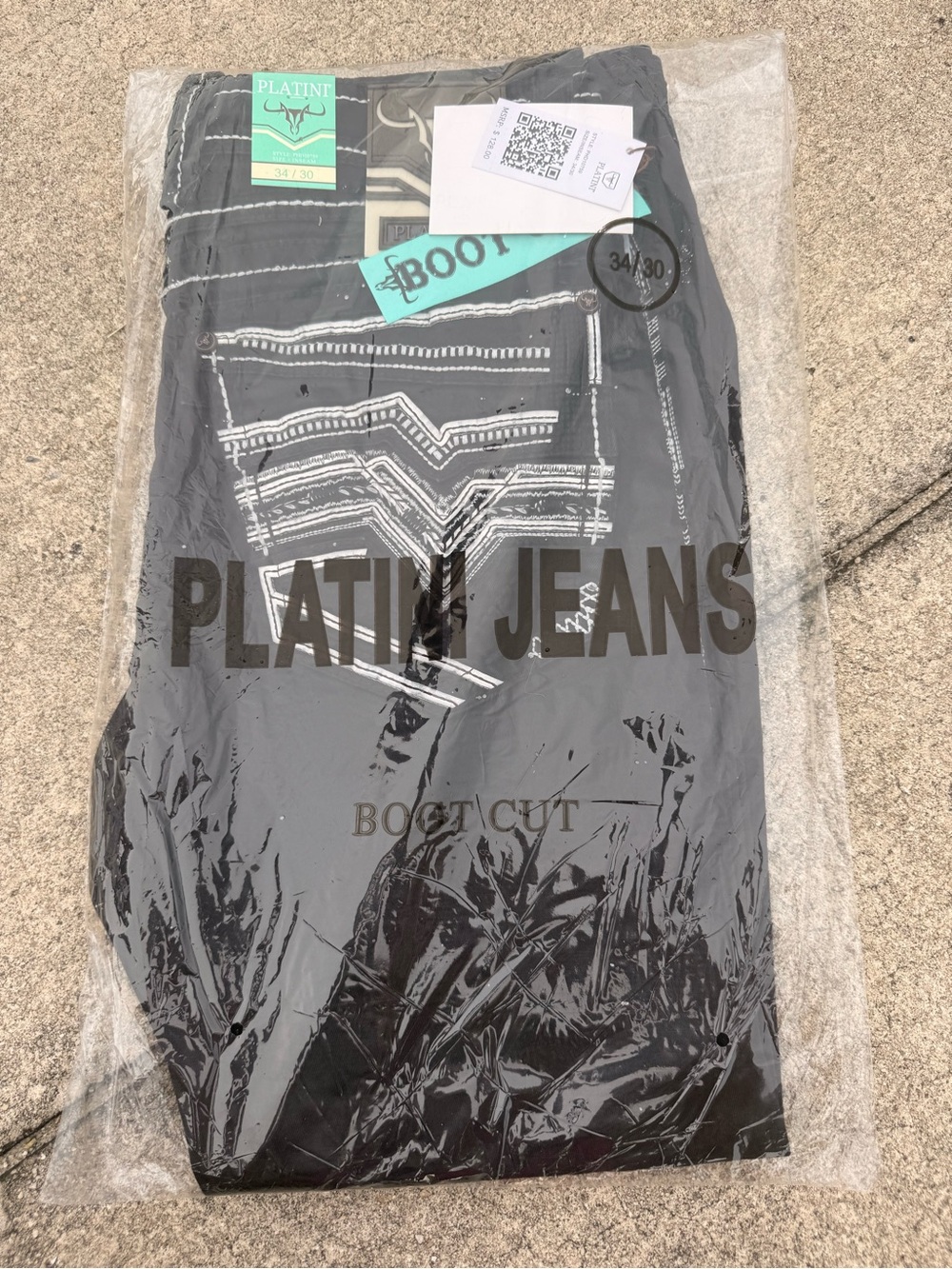 Platini Men's Black Bootcut Jeans - Classic Bootcut Style